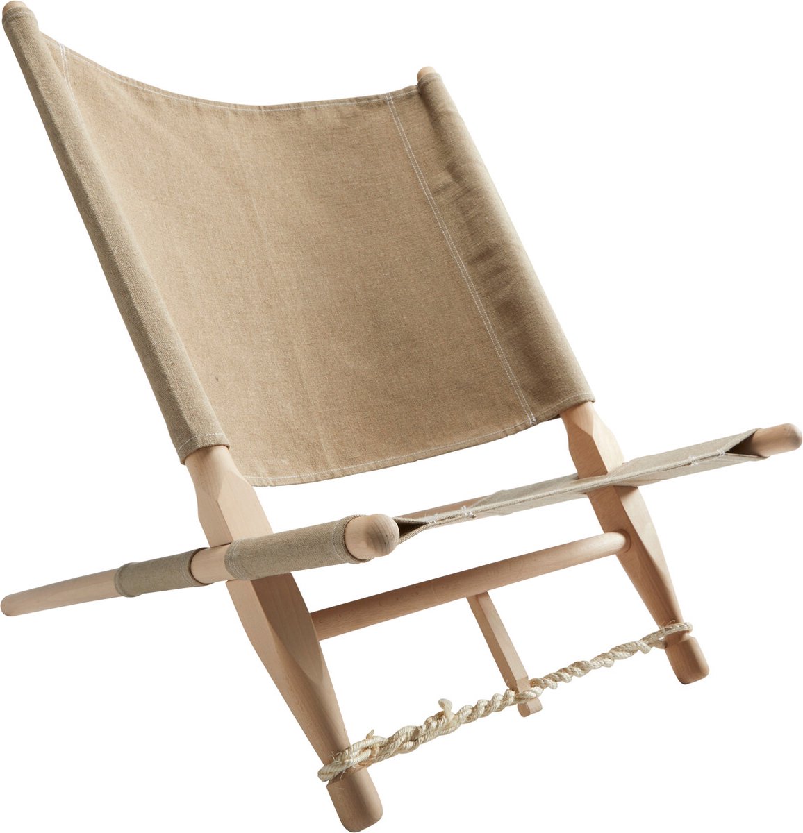 Nordisk Moesgaard Houten Stoel, beige