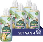 Robijn Collections Kokos Wasverzachter - 4 x 33 wasbeurten - Voordeelverpakking