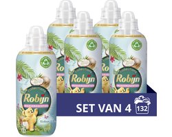 Robijn Collections Kokos Wasverzachter - 4 x 33 wasbeurten - Voordeelverpakking