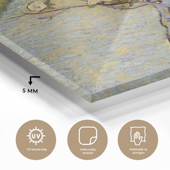 Peinture sur verre - Poirier en fleur - Vincent van Gogh - 90x90 cm - Peintures sur Verre Peintures - Photo sur Glas