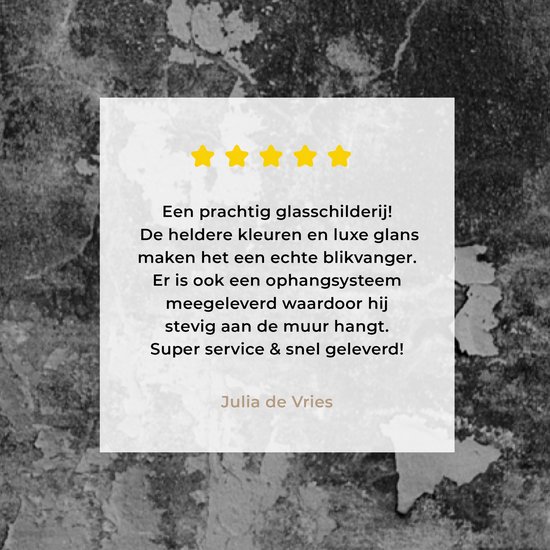 MuchoWow® Peinture sur Verre - Zwart - Pierre - Wit - Industriel - 40x80 cm - Peintures sur Verre Peintures - Photo sur Glas