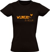 Wijntje? Ik Willem Dames T-shirt | Koningsdag | wijn | wijnen