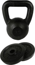 Tunturi - Fitness Set - Halterschijven 2 x 2,5 kg - Kettlebell 12 kg