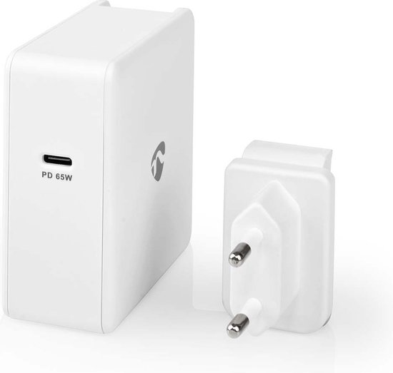 Chargeur Nedis | Fonction de charge rapide | PD3. 0 27W / PD3. 0 36W / PD3. 0 45W / PD3. 0 65W | 0 / 3.25AA | sortie : 1 | USB-C™ | Câble USB Type-C™ (détaché) | 3,00 m | 65 W. | Sélection de Voltage automatique