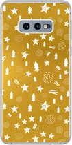 Coque Samsung Galaxy S10e - Noël - Fête - Or - Siliconen