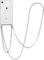 iMoshion Backcover met koord + armband hoesje - Ketting iPhone Xr hoesje - Zilver