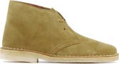 Clarks  Vrouwen Suède       Veterboots / Laarzen / Damesschoenen desertboot - Cognac - Maat 40