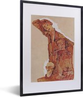 Affiche avec cadre Autoportrait - Egon Schiele - 30x40 cm