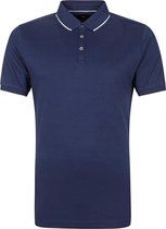 Suitable Poloshirt Liquid Donkerblauw - maat L