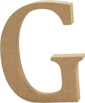 houten letter G 8 cm
