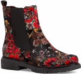 Jana Dames Chelseaboot 8-8-25417-27 078 zwart H-breedte Maat: 39 EU