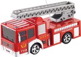 mini-brandweerwagen junior 8 x 3 x 4 cm rood 8-delig