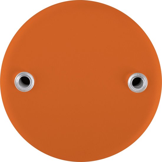Filotto Holè plafondkap 2 snoeren - Ø10 cm - metaal - oranje - rond
