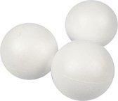 styropor-model Ballen 8 cm wit 25 stuks