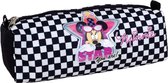 etui Minnie Mouse 21 x 7,5 cm polyester zwart/wit