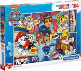 legpuzzel Paw Patrol junior karton 104 stukjes