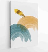 Luxe gouden abstracte kunst achtergrond. Wall arts vector 2 - Moderne schilderijen – Verticaal – 1899794968 - 40-30 Vertical