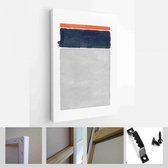 Set van abstracte handgeschilderde illustraties voor wanddecoratie, briefkaart, Social Media Banner, Brochure Cover Design achtergrond - moderne kunst Canvas - verticaal - 18642754