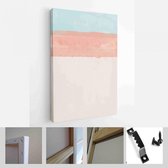 Set van abstracte handgeschilderde illustraties voor wanddecoratie, briefkaart, Social Media Banner, Brochure Cover Design achtergrond - moderne kunst Canvas - verticaal - 19069264