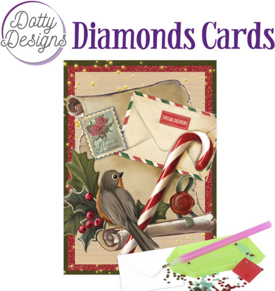 Dotty Designs Diamond Cards - Christmas Letters