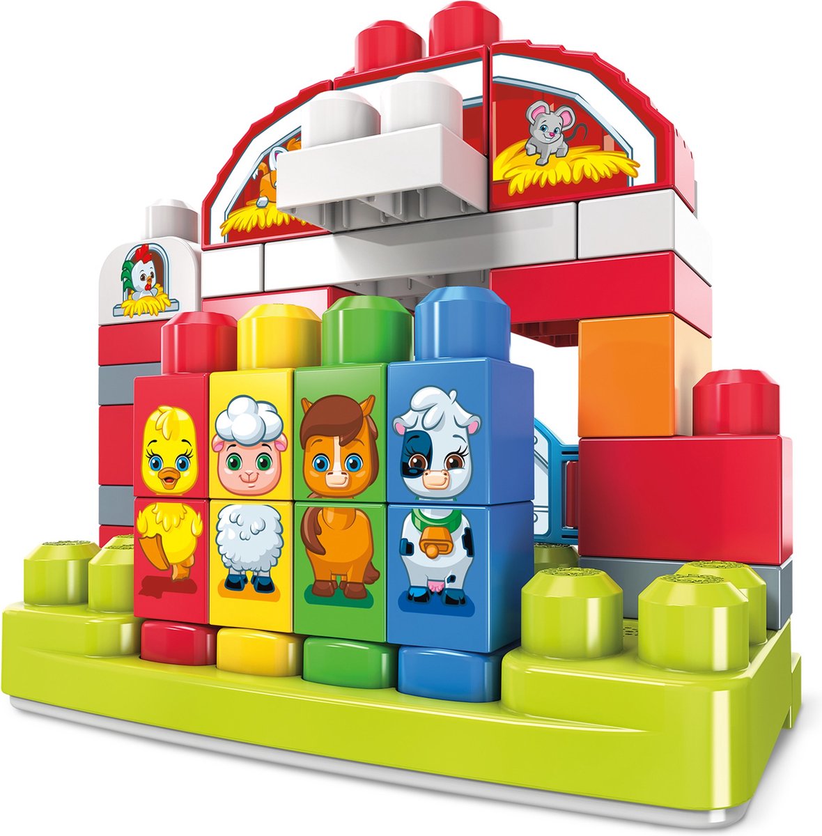 MEGA Bloks Tafel bouw en leer - 25 blokken - Bouwstenen - Kids Speelgoed