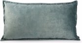Kussen 80x45cm velvet muntgroen Lounge