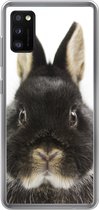 Geschikt voor Samsung Galaxy A41 hoesje - Konijn - Huisdieren - Vacht - Siliconen Telefoonhoesje