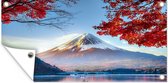 Schuttingposter De Japanse Fuji berg in Azië tijdens de herfst - 200x100 cm - Tuindoek
