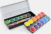 Finetec K-FI-LT24 Verftablet Aquarel 30 Mm, 24 Stuks In Blik