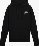 Malelions Men Double Signature Hoodie - Black/White