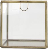 Naturel Collections Zichtbbox glas/metaal 13.5x13.5x13.5cm