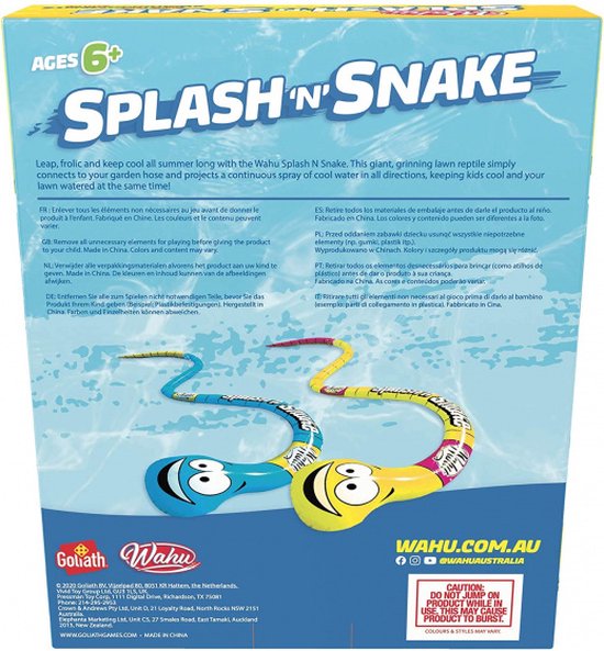Wahu - Backyard Splash & Snake - Speelgoedwatersproeier - Goliath