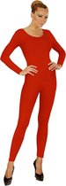 Widmann - Dans & Entertainment Kostuum - Unicolor Body Volwassen, Lang, Rood - Vrouw - rood - XL - Carnavalskleding - Verkleedkleding