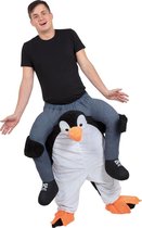 Pinguin Kostuum - Op De Rug Van Een Parmantige Pinguin Kostuum - One Size