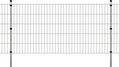 Everest Dubbelstaafmatten en palen 2008x1030 mm 20 m zilverkleurig