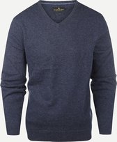 Steppin' Out Herfst/Winter 2021 Trui Fine Merino Vneck Mannen - Regular Fit - Wol - Blauw (L)