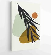 Canvas schilderij - Abstract art nature background vector. Modern shape line art wallpaper 2 -    – 1936342711 - 115*75 Vertical