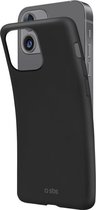 Apple iPhone 13 Hoesje - SBS - Polo Serie - TPU Backcover - Zwart - Hoesje Geschikt Voor Apple iPhone 13