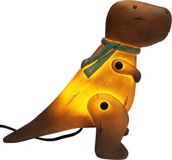 Dinosaurus T Rex Houtlook Nachtlampje - Kind Kinderkamer