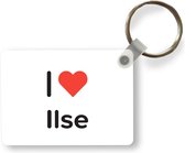 Sleutelhanger - I love - Ilse - Meisje - Uitdeelcadeautjes - Plastic
