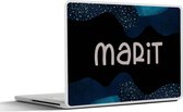 Laptop sticker - 12.3 inch - Marit - Pastel - Meisje - 30x22cm - Laptopstickers - Laptop skin - Cover