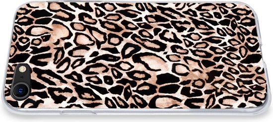 Coque iPhone 7 - Imprimé panthère - Zwart - Taches - Siliconen
