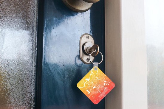 Porte-clés - Cadeaux de distribution - Plan de la ville - 's-Hertogenbosch - Jaune - Oranje - Plastique