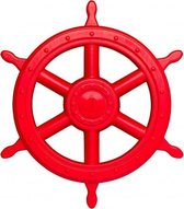 piratenstuurwiel voor speelhuisje 40 cm rood