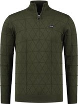 Gabbiano Trui Schipperstrui Met Geometrische Patroon 611718  Army 502 Mannen Maat - 3XL