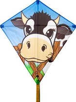 vlieger Eddy Cow junior 68 x 68 cm polyester