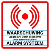 Alarm sticker huis 150 x 150 mm