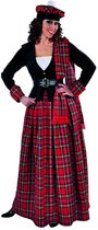 Magic By Freddy's - Landen Thema Kostuum - Fiona Mc Flirty Schots Hoogland - Vrouw - rood - Medium - Carnavalskleding - Verkleedkleding
