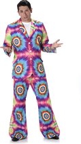 Karnival Costumes Tye Dye Suit Verkleedpak Flower Power Heren Carnavalskleding Heren Carnaval Foute Party Jaren 60 Jaren 70 '60 '70 - Polyester - Maat XL - 2-Delig Top/Broek