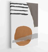 Canvas schilderij - Abstract organic shape Art design for poster, print, cover, wallpaper, Minimal and natural wall art. Vector illustration. 2 -    – 1810070356 - 50*40 Vertical